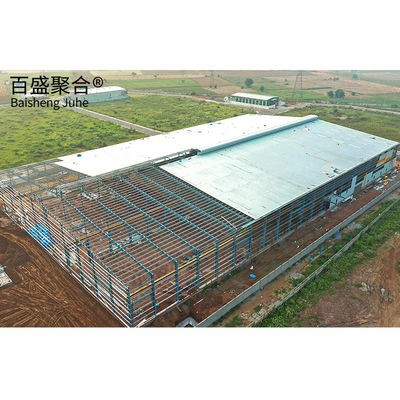 โครงสร้างโลหะ Prefab กรอบสเปซ Q235 Q355B เกรดที่กําหนดเอง โรงงานโรงงาน