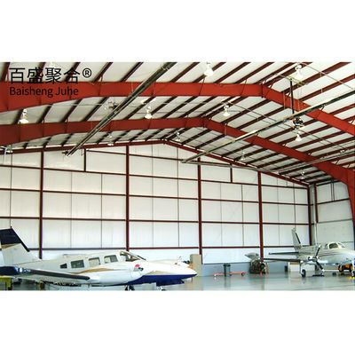 โครงสร้างสแตนเลส Prefab กันลม Hangar เครื่องบินส่วนตัวสําหรับการเก็บของ