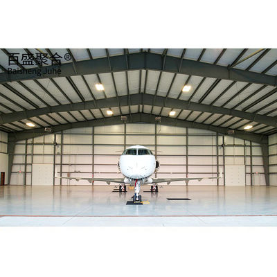 โครงสร้างสแตนเลส Prefab กันลม Hangar เครื่องบินส่วนตัวสําหรับการเก็บของ