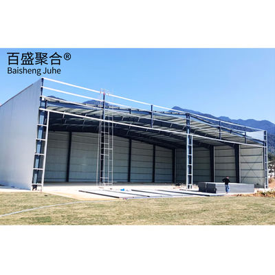 แฮงการ์เครื่องบินโลหะ Prefab มือถือ Prebuilt กับช่องเหล็กรูป C.Z