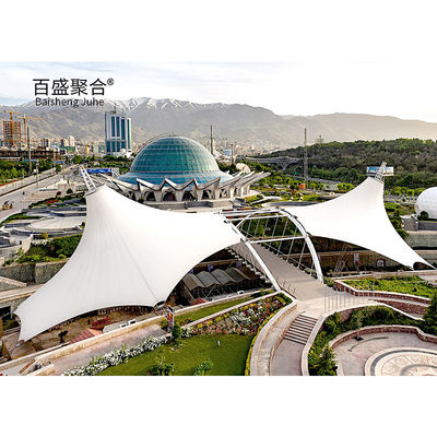 ความแข็งแรงในการฉีก W / F 400 / 350N / 5CM ผ้า Tent Shade Shed สําหรับการปรับแต่งภูมิทัศน์