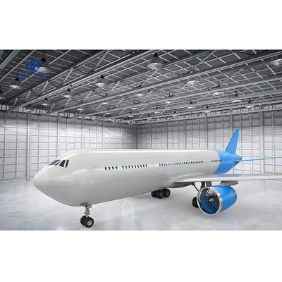 AiSi Q235 Q345B Prefabricated Steel Structure Warehouse Workshop แฮงการ์