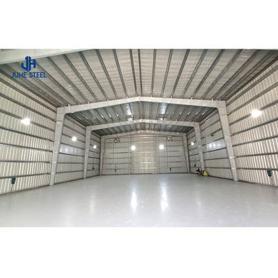 AiSi Q235 Q345B Prefabricated Steel Structure Warehouse Workshop แฮงการ์