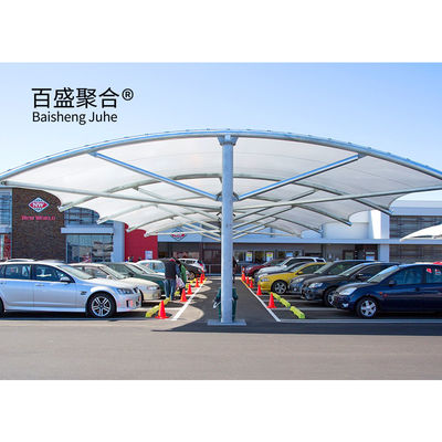 โมเดิร์น โฟเลสเบิ้ล กันน้ํา กันลม PVDF PTFE โครงสร้าง Membrane Carports การออกแบบเต็นท์