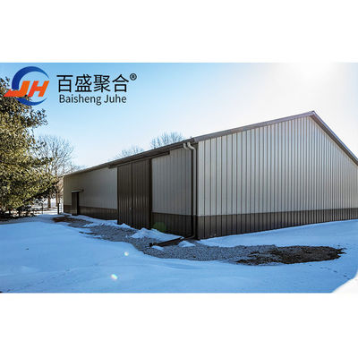Q235B/Q345B เกรด โรงเก็บโลหะประกอบก่อนที่มีระดับเดียวสําหรับการสร้างห้องเหล็กเบาง่าย