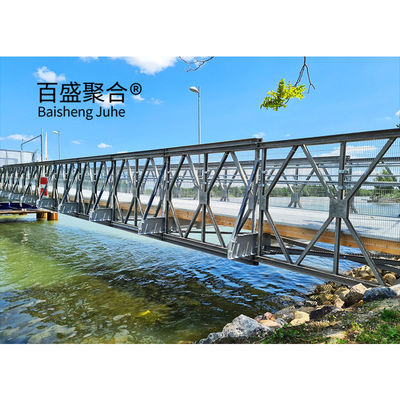 สแตนเลส Truss Frame Bridge Modular Prefab Portable HD200 ด้วยความยาวรวม 15m-60m