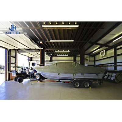 เสาเหล็กทรง H แบบแข็งแกร่ง กรอบหลัก Prefab Car Shelter รถจอดรถเต็นท์สําหรับโรงเก็บของ