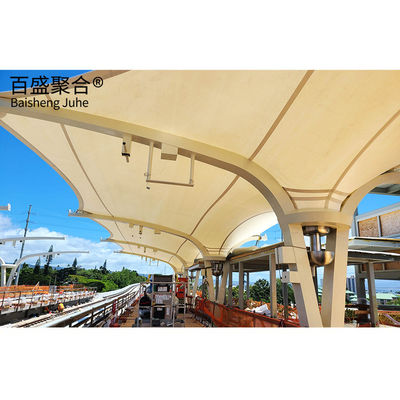 PTFE สนามกีฬา โครงสร้างเหล็ก การก่อสร้างโครงสร้างไฟ โครงสร้างโลหะ Prefabricated สําหรับการจัดเก็บ