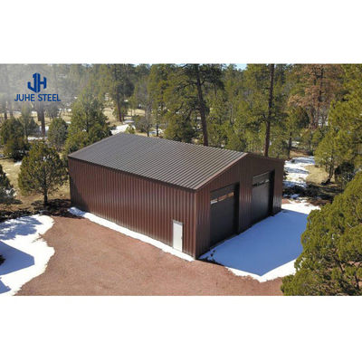 เสาเหล็กทรง H แบบแข็งแกร่ง กรอบหลัก Prefab Car Shelter รถจอดรถเต็นท์สําหรับโรงเก็บของ