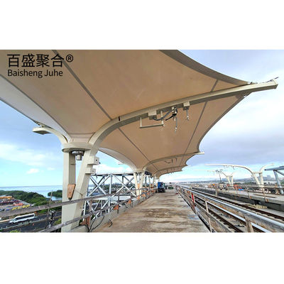 PTFE สนามกีฬา โครงสร้างเหล็ก การก่อสร้างโครงสร้างไฟ โครงสร้างโลหะ Prefabricated สําหรับการจัดเก็บ