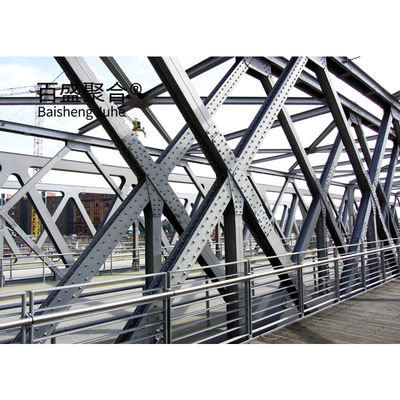 ภาระ HS15-HS25 สแตนเลส สะพานกรอบกรอบสแตนเลส โมดูลาร์ Prefab พกพา ZB200 สแตนเลสโครงสร้าง สะพาน