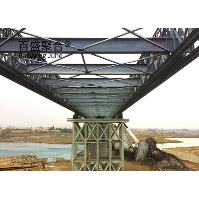 ภาระ HS15-HS25 สแตนเลส สะพานกรอบกรอบสแตนเลส โมดูลาร์ Prefab พกพา ZB200 สแตนเลสโครงสร้าง สะพาน