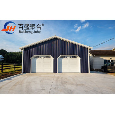 ASTM Standard Customized Small Space Frame Prefab Light Weight Steel Structure Garage สถานที่รถรับจ้าง