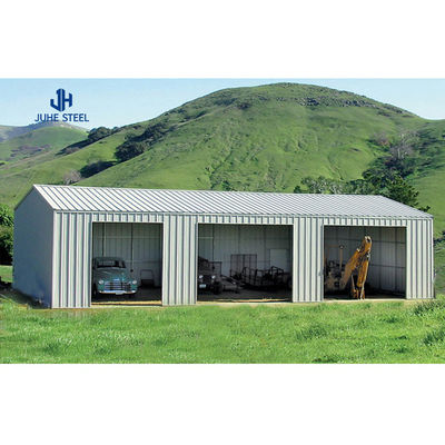โครงสร้างสแตนเลสขนาดเบาแบบ Prefab สร้างโรงรถสําหรับความต้องการในการก่อสร้าง