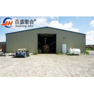 โลหะ Prefabricated Steel Structural Warehouse Building Design With Sliding Door ราคาของประตูเลื่อน