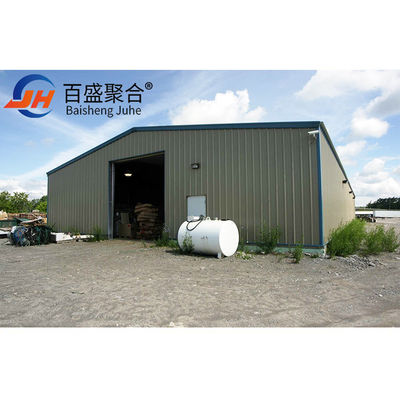 โลหะ Prefabricated Steel Structural Warehouse Building Design With Sliding Door ราคาของประตูเลื่อน