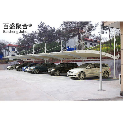 PVDF/PTFE Sail Finishing โครงสร้างเหล็ก 10x20 โลหะ