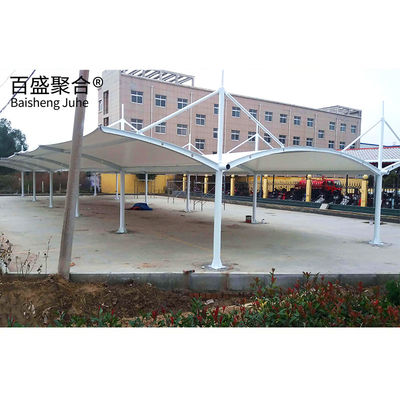 PVDF/PTFE Sail Finishing โครงสร้างเหล็ก 10x20 โลหะ