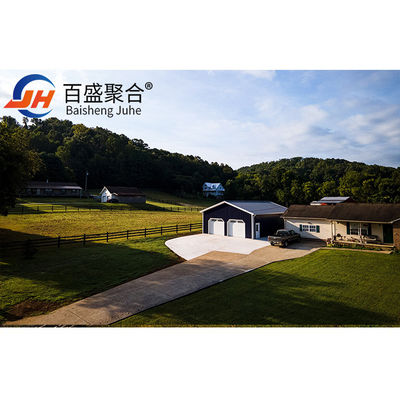 โครงสร้างเหล็กที่สามารถปรับแต่งได้ Prefab โครงการบรรจุท่อโลหะสําหรับโรงรถขนาดใหญ่