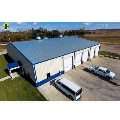 โครงสร้างสแตนเลส Prefab Mmetal Garage Shed With Purlin C.Z รูปทรงช่องเหล็ก