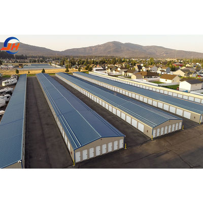 Prefabricated Steel Structure Warehouse with Punching Processing Service มาตรฐาน GB