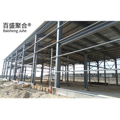 Q235B Q345B เหล็กคาร์บอนต่ํา กรอบเหล็กหลายชั้น โครงสร้าง โกดังเหล็ก Prefab