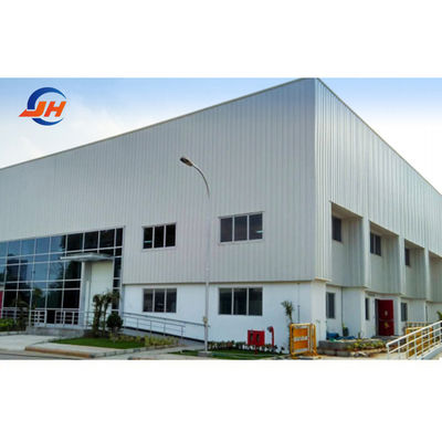 อายุความเหนื่อยนาน โครงสร้างเหล็ก Prefab Farm Storage โลหะ คลังสินค้า อาคารชุด Canopy Frame Space