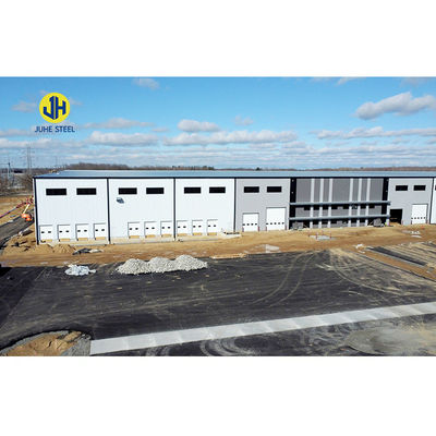 อายุความเหนื่อยนาน โครงสร้างเหล็ก Prefab Farm Storage โลหะ คลังสินค้า อาคารชุด Canopy Frame Space