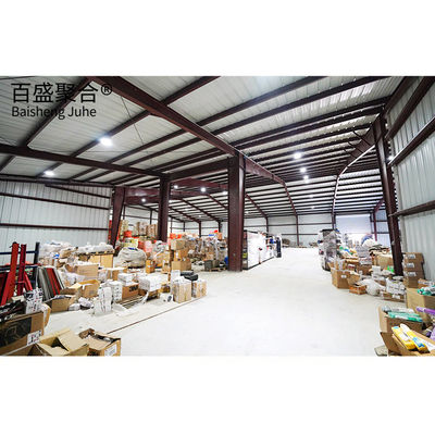 Q235 Q355 โครงสร้างสแตนเลสแบบผสมผสานแบบช่างสําหรับก่อสร้างโกดังอุตสาหกรรม